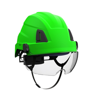 HELM ATRA40 S41 GRÜN HV MIT BRILLE